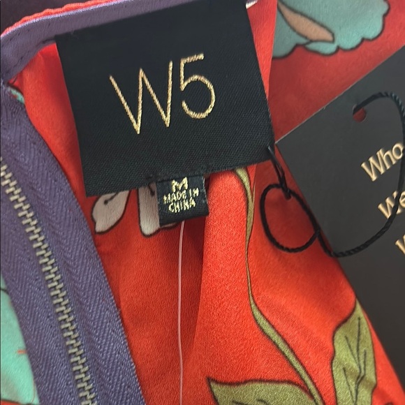 Anthropologie W5 Red Floral Tank Top - Picture 4 of 4